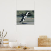 Poster Pingouin africain (Spheniscus demersus), à venir (Cuisine)