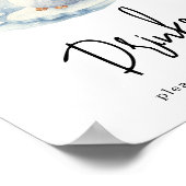 Poster Pingouin aquarelle - Boissons (Coin)