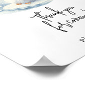 Poster Pingouin aquarelle - Merci à venir (Coin)