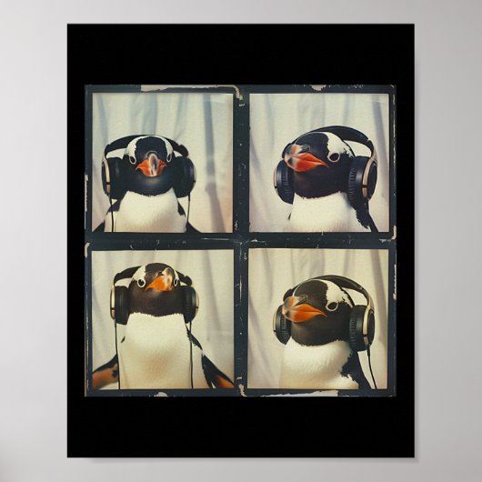 Poster Pingouin Avec Les Défenseurs De L'Oreille Autisme (Devant)