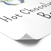 Poster Pingouin - Barre de chocolat chaud (Coin)