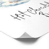 Poster Pingouin - Barre de chocolat chaud (Coin)