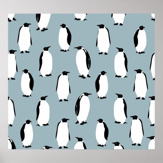 Poster Pingouin Bird animal mignonne Motif (Devant)