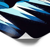 Poster Pingouin Bleu Profond Dans La Forêt Antarctique D' (Coin)