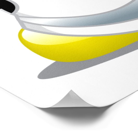 Poster Pingouin chevalier médiéval (Coin)