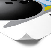 Poster Pingouin de Bowling (Coin)