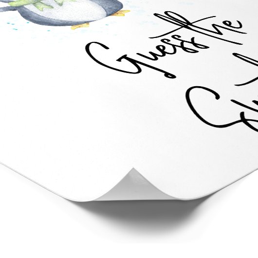 Poster Pingouin - Devinez le doux désordre (Coin)