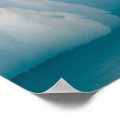 Poster pingouin doux, Pygoscelis Papouasie, sur la glace  (Coin)