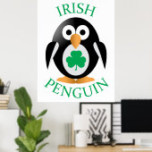 Poster Pingouin irlandais (Bureau à domicile)