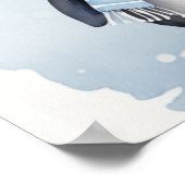 Poster "Pingouin mignon" (Coin)