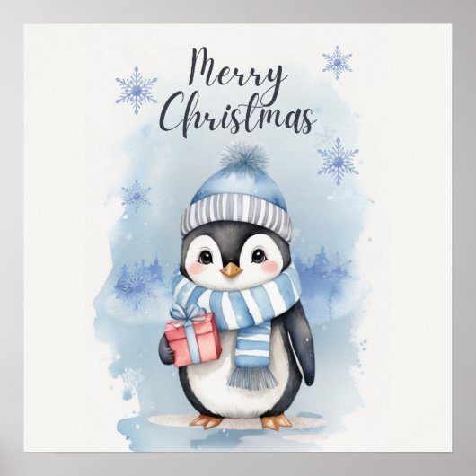 Poster "Pingouin mignon 2" (Devant)