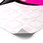 Poster Pingouin rose mou (Coin)