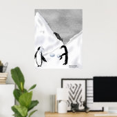 Poster Pingouin Snowball combat Imprimer (Bureau à domicile)