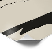 Poster Pingouin solitaire sous la lune (Coin)