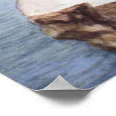 Poster Pingouin vintage Chinstrap, Oiseaux de l'Antarctiq (Coin)