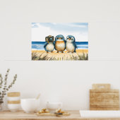 Poster Pingouins adorables (Cuisine)