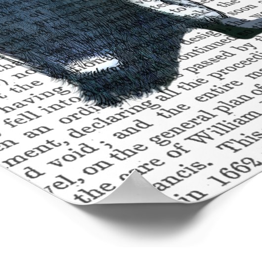 Poster Pingouins Avec Coeurs D'Amour (Coin)