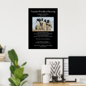 Poster Pingouins Bénédiction Mariage Apache (Bureau à domicile)