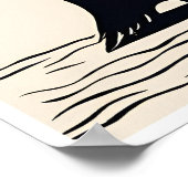 Poster Pingouins - Bois d'archives (Coin)