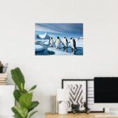 Poster Pingouins d'art encadrés (Bureau à domicile)
