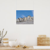 Poster pingouins de chinstrap, Pygoscelis antarctica, (Cuisine)
