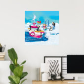 Poster pingouins en Antarctique (Bureau à domicile)