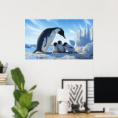 Poster Pingouins mignons (Bureau à domicile)