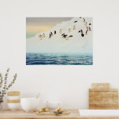 Poster Pingouins sur glace, imprimer (Cuisine)