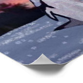 Poster Pingouins sur l'impression de glace (Coin)