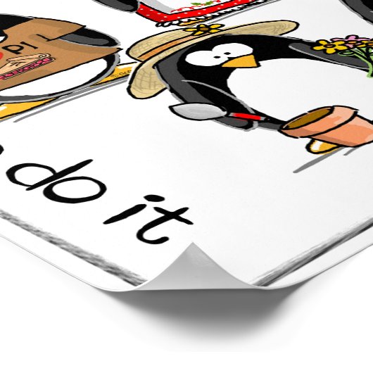 Poster pinguïnaliteit (Hoek)