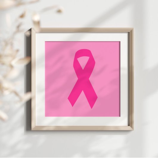 Poster Pink Aware Ribbon