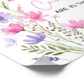 Poster Pink Baby in Bloom Fleur sauvage Devinez combien d (Coin)