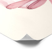 Poster Pink blush bow ivory Confirmation welcome (Coin)