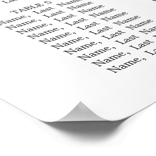 Poster Pink Blush Hydrangea Floral 8 Tables CHART DE SIÈG (Coin)