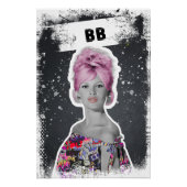 Poster Pink Bouffant Muse (Devant)