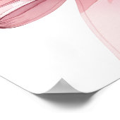 Poster Pink bow élégant anniversaire bienvenue (Coin)