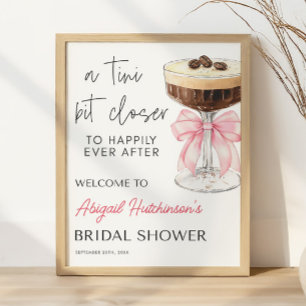 Poster Pink Bow Espresso Martini Enterrement de Vie de Je