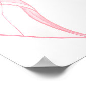 Poster Pink Bow Girls 1st Birthday Welcome Sign (Coin)