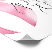 Poster Pink Bow script laisser votre carte de recette ici (Coin)