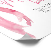 Poster Pink Bow She's Tying the Knot Mimosa Bar Sign (Coin)