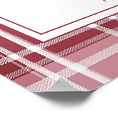 Poster Pink Bow Teddy Bear Birthday Welcome Sign (Coin)