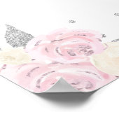 Poster Pink Brunette Coiffeuse Fille Anniversaire Bienven (Coin)