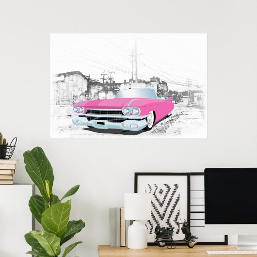 Poster Pink Caddy (Bureau à domicile)