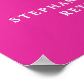 Poster Pink Cheers à la retraite de 55 ans (Coin)