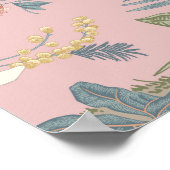 Poster Pink Chinoiserie Art Imprimer No 1 | 24 par 36 (Coin)
