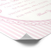 Poster Pink Coquette Bow Rocking Horse Advice for Baby (Coin)