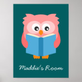 Poster Pink cute reading (Devant)