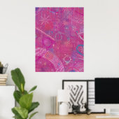 Poster Pink Dreams Abstract  (Bureau à domicile)