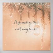 Poster Pink Dreamtic Forêt Mariage bannière (Devant)