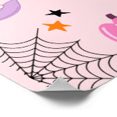 Poster Pink Éffrayant Un Halloween 1er anniversaire Bienv (Coin)